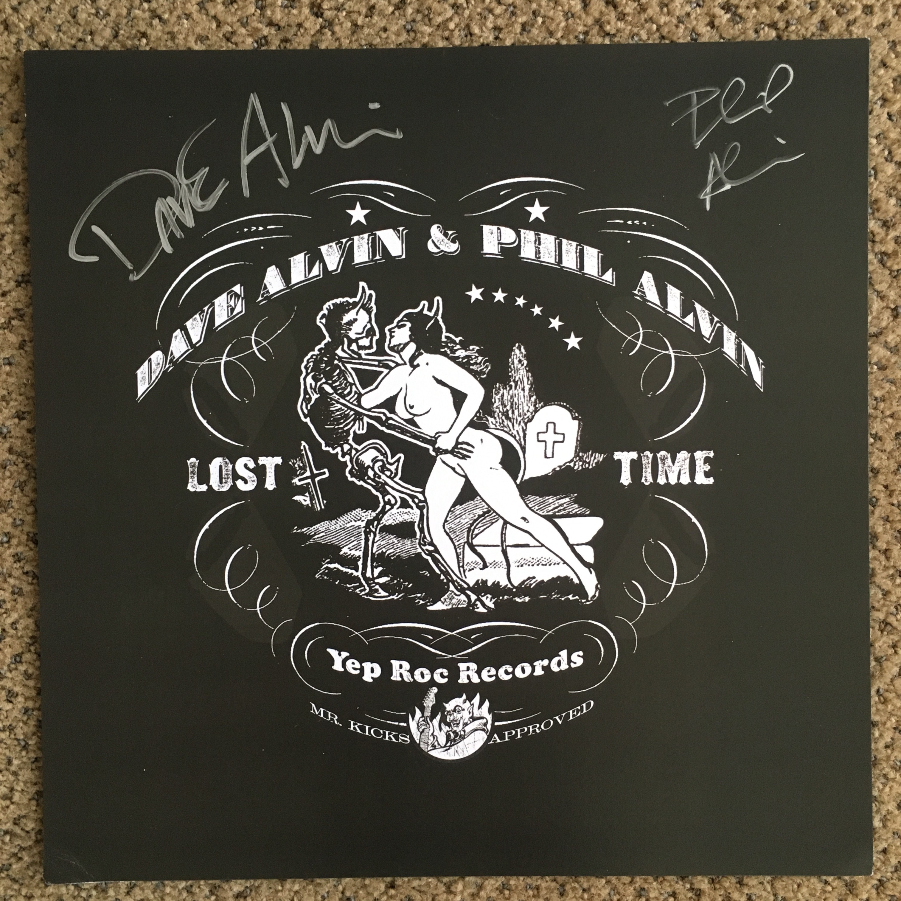 Dave Alvin & Phil Alvin - Lost Time - Autographed Poster