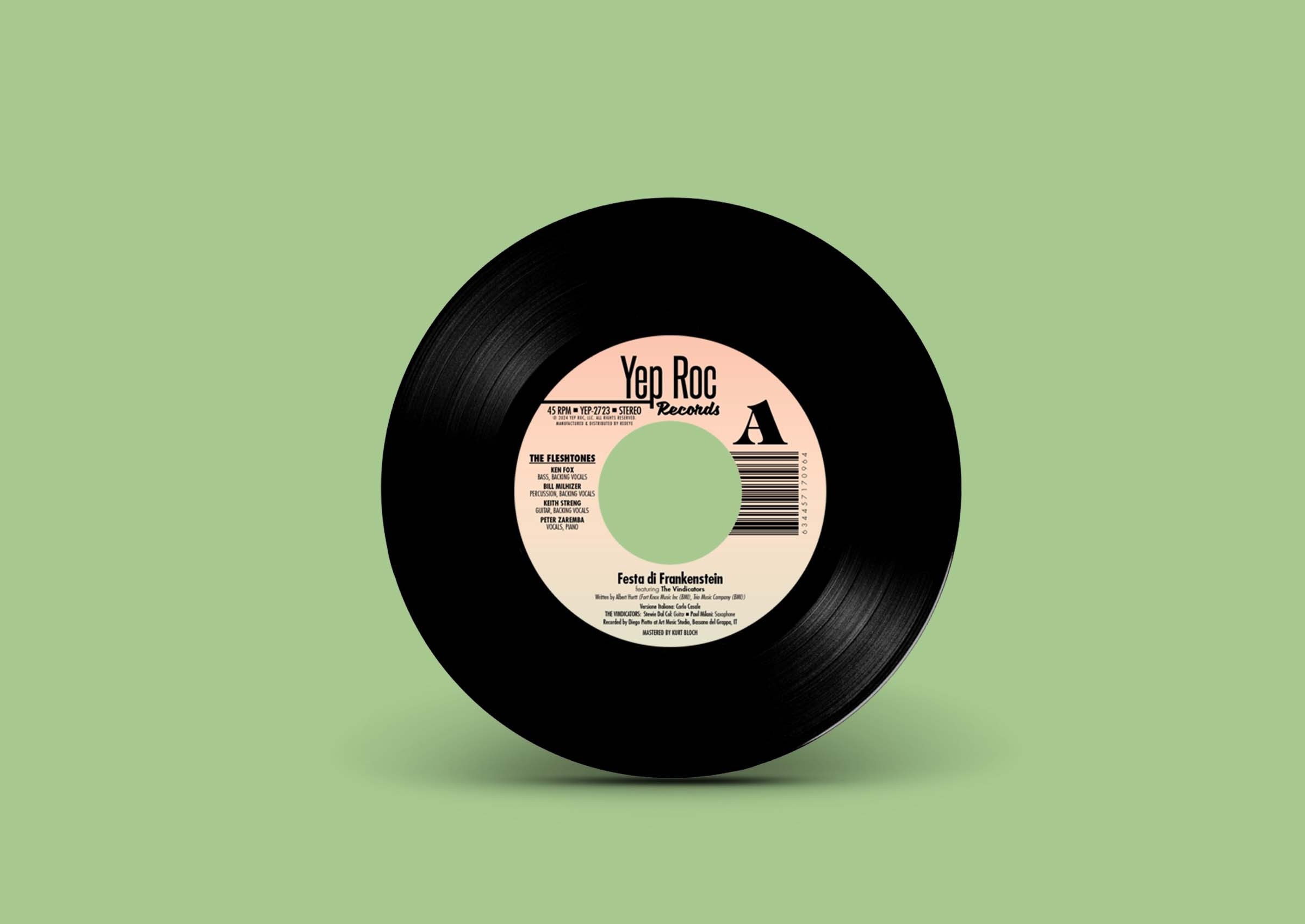The Fleshtones - Festa di Frankenstein / The Dedication Song (45 Single)