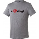 I Heart Vinyl - T-Shirt (GRAY)